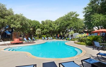 stained concrete pool deck