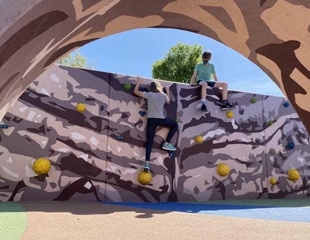 climbing wall concrete resurfacing