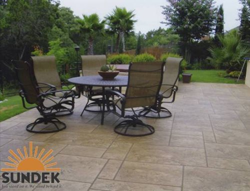 Tuscan Custom Stamped Overla, Water Based Stain On Residential Patio Austin Texas
Patios & Outdoor Living
SUNDEK Austin
