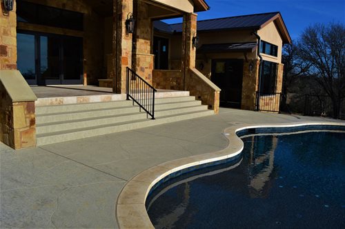 Classic Texture With Custom Scoreline Marble Falls Tx
Walkways & Stairs 
SUNDEK Austin
