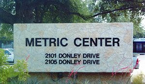 SunStone concrete sign